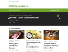 Tablet Screenshot of idojaraselorejelzes.com